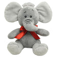 Cute 20cm elephant soft toy with a red ribbon, perfect for gifts and cuddles for all ages.