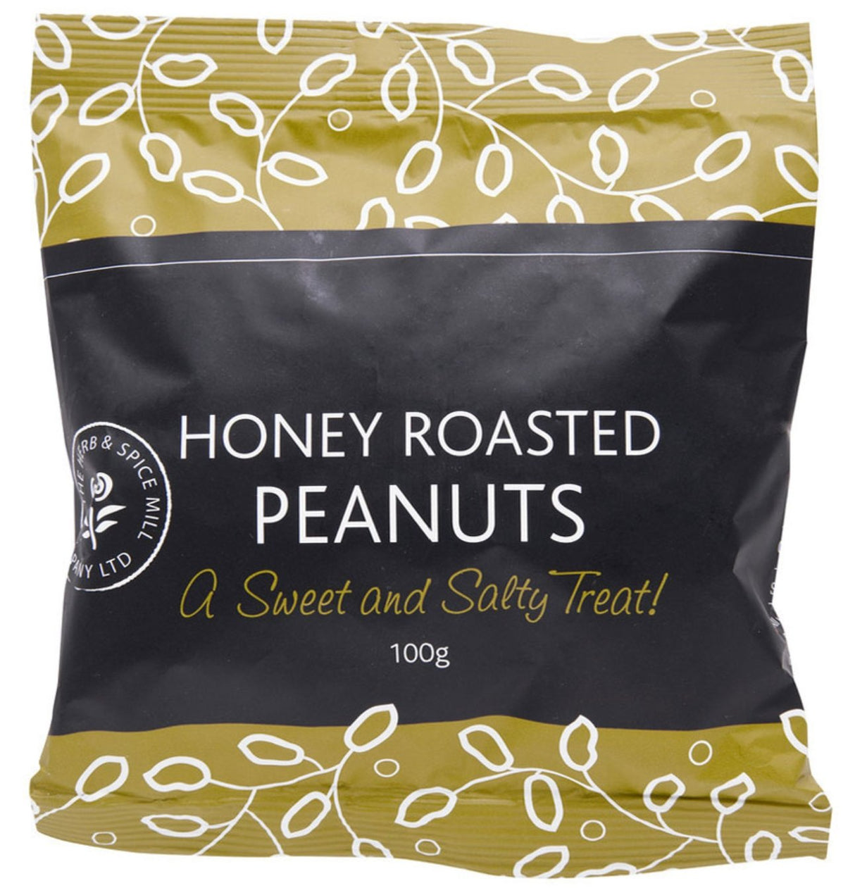 A pack of Herb & Spice Honey Roasted Peanuts, showcasing crunchy, sweet nuts perfect for parties and snack time.