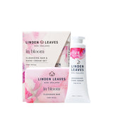 Linden Leaves Pink Petal Hand Cream & Clensing Bar Set