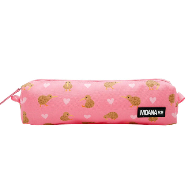 Moana Road pencil case featuring a fun print, perfect for kids' art supplies and made from eco-friendly materials.