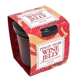 Pinot Noir Wine Jelly in a 120ml jar, perfect for gourmet pairings and enhancing dishes with rich flavors.