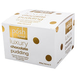 Luxurious chocolate steam pudding with gold dust, rich dark sauce, serves 5, perfect for special occasions.