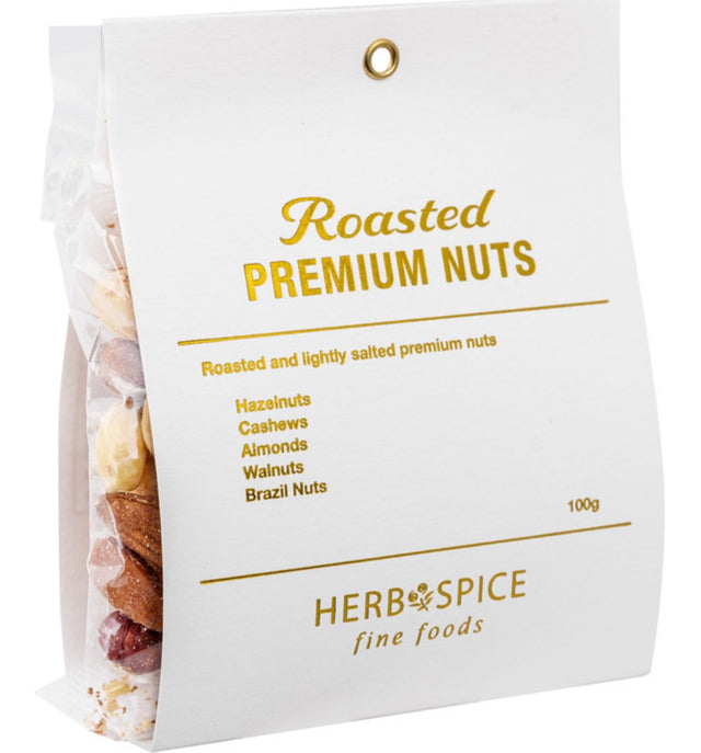 Premium roasted and salted nut mix featuring a gourmet blend of flavors and satisfying crunch, perfect for snacking or gifting.