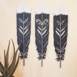 Kiwiana Wall Art - Huia Feather Set