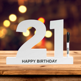 21st Birthday Signature Block